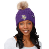 Minnesota Vikings NFL Womens Faux Fur Pom Beanie