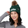New York Jets NFL Womens Faux Fur Pom Beanie