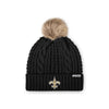 New Orleans Saints NFL Womens Faux Fur Pom Beanie