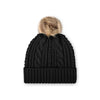 Las Vegas Raiders NFL Womens Faux Fur Pom Beanie (PREORDER - SHIPS MID OCTOBER)