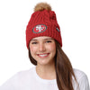 San Francisco 49ers NFL Womens Faux Fur Pom Beanie