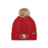 San Francisco 49ers NFL Womens Faux Fur Pom Beanie