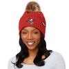 Tampa Bay Buccaneers NFL Womens Faux Fur Pom Beanie