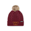 Washington Commanders NFL Womens Faux Fur Pom Beanie (PREORDER - SHIPS MID OCTOBER)