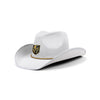 Vegas Golden Knights White Rhinestone Logo Cowboy Hat (PREORDER - SHIPS LATE SEPTEMBER)