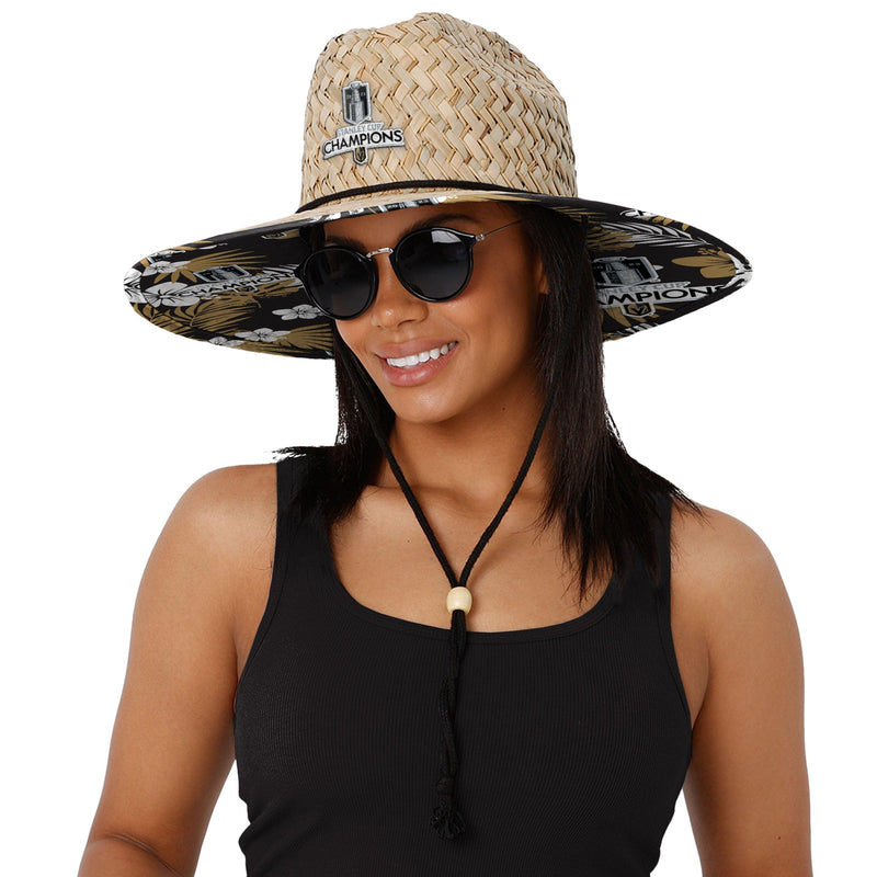 Vegas Golden Knights NHL 2023 Stanley Cup Champions Straw Hat