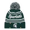 Michigan State Spartans NCAA Womens Wordmark Script Light Up Beanie