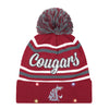 Washington State Cougars NCAA Womens Wordmark Script Light Up Beanie