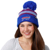 Buffalo Bills NFL Womens Cozy Knit Metallic Thread Pom Beanie