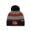 Cincinnati Bengals NFL Womens Cozy Knit Metallic Thread Pom Beanie