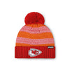 Kansas City Chiefs NFL Womens Cozy Knit Metallic Thread Pom Beanie