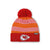 Kansas City Chiefs NFL Womens Cozy Knit Metallic Thread Pom Beanie