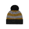 Pittsburgh Steelers NFL Womens Cozy Knit Metallic Thread Pom Beanie