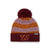 Washington Commanders NFL Womens Cozy Knit Metallic Thread Pom Beanie (PREORDER - SHIPS MID OCTOBER)