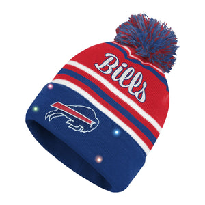Buffalo Bills NFL Womens Wordmark Script Light Up Beanie