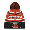 Cincinnati Bengals NFL Womens Wordmark Script Light Up Beanie