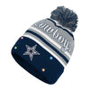 Dallas Cowboys NFL Womens Wordmark Script Light Up Beanie