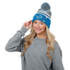 Detroit Lions NFL Womens Wordmark Script Light Up Beanie