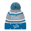 Detroit Lions NFL Womens Wordmark Script Light Up Beanie