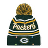 Green Bay Packers NFL Womens Wordmark Script Light Up Beanie