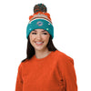 Miami Dolphins NFL Womens Wordmark Script Light Up Beanie