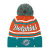 Miami Dolphins NFL Womens Wordmark Script Light Up Beanie