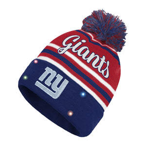 New York Giants NFL Womens Wordmark Script Light Up Beanie