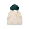 Philadelphia Eagles NFL Womens Primary Logo White Cable Knit Pom Beanie