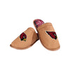 Arizona Cardinals NFL Mens Flannel Lined Brown Suede Scuff Slipper