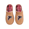 Atlanta Falcons NFL Mens Flannel Lined Brown Suede Scuff Slipper