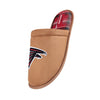 Atlanta Falcons NFL Mens Flannel Lined Brown Suede Scuff Slipper