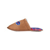 Buffalo Bills NFL Mens Flannel Lined Brown Suede Scuff Slipper