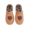Chicago Bears NFL Mens Flannel Lined Brown Suede Scuff Slipper