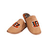 Cincinnati Bengals NFL Mens Flannel Lined Brown Suede Scuff Slipper
