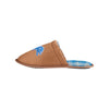 Detroit Lions NFL Mens Flannel Lined Brown Suede Scuff Slipper