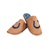 Indianapolis Colts NFL Mens Flannel Lined Brown Suede Scuff Slipper
