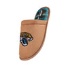 Jacksonville Jaguars NFL Mens Flannel Lined Brown Suede Scuff Slipper