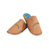 Los Angeles Chargers NFL Mens Flannel Lined Brown Suede Scuff Slipper