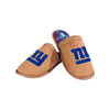 New York Giants NFL Mens Flannel Lined Brown Suede Scuff Slipper