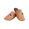 New England Patriots NFL Mens Flannel Lined Brown Suede Scuff Slipper