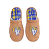 Los Angeles Rams NFL Mens Flannel Lined Brown Suede Scuff Slipper