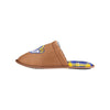 Los Angeles Rams NFL Mens Flannel Lined Brown Suede Scuff Slipper