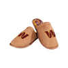 Washington Commanders NFL Mens Flannel Lined Brown Suede Scuff Slipper