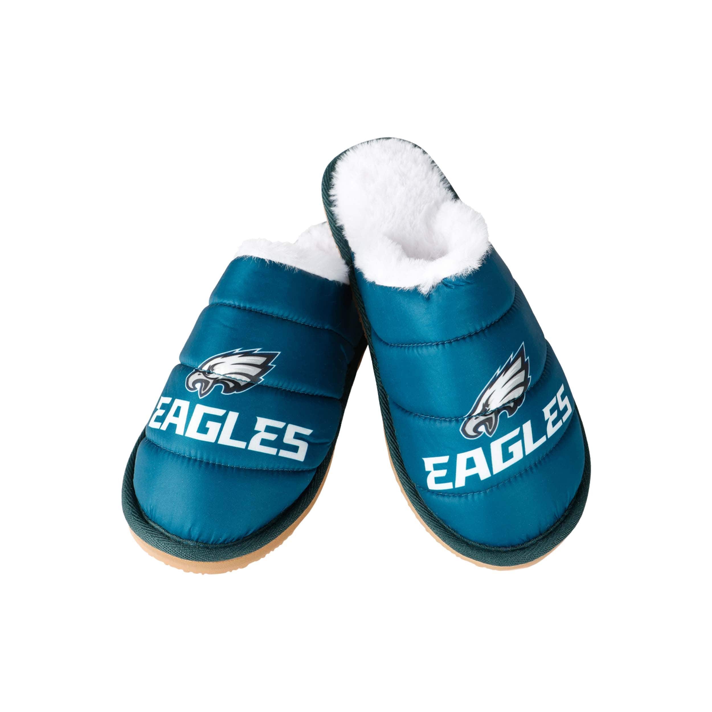 Women's Philadelphia Eagles Stripe Logo Slide Slippers