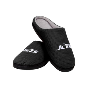 New York Jets NFL Mens Memory Foam Slide Slippers