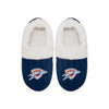 Oklahoma City Thunder NBA Womens Team Color Fur Moccasin Slippers