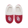 Oklahoma Sooners NCAA Womens Team Color Fur Moccasin Slippers