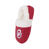 Oklahoma Sooners NCAA Womens Team Color Fur Moccasin Slippers