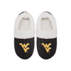 West Virginia Mountaineers NCAA Womens Team Color Fur Moccasin Slippers