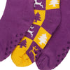 LSU Tigers NCAA Womens Fan Footy 3 Pack Slipper Socks